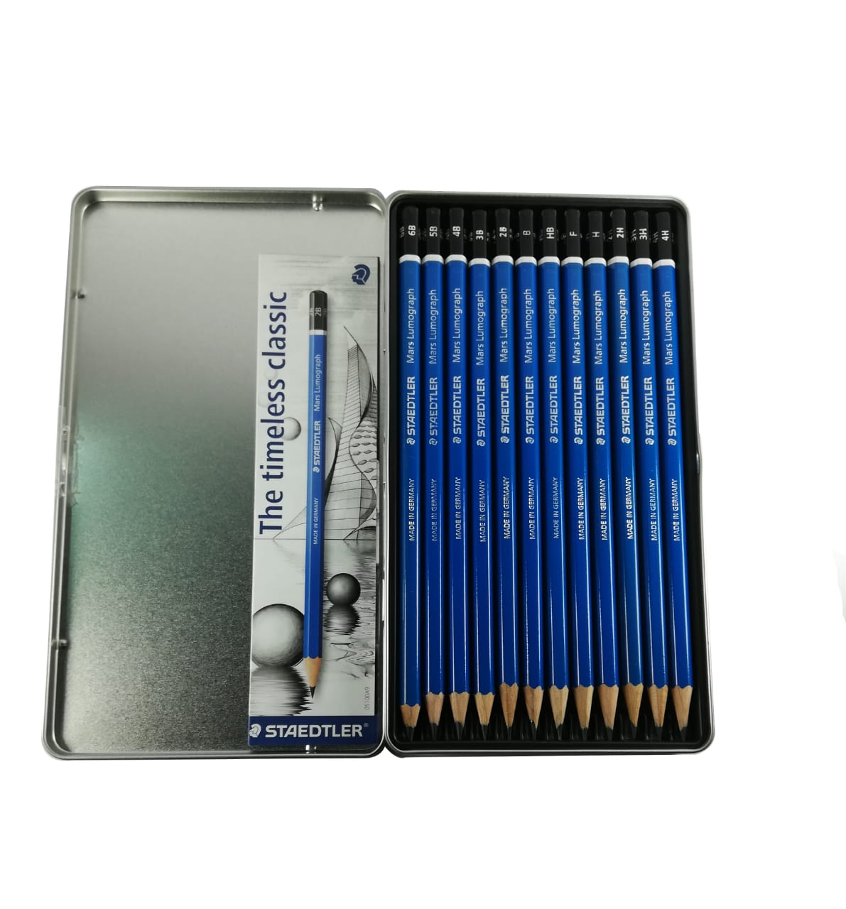 STAEDTLER LAPICES DE DIBUJO GRADUADOS SET 12 UNIDADES - La Tienda del